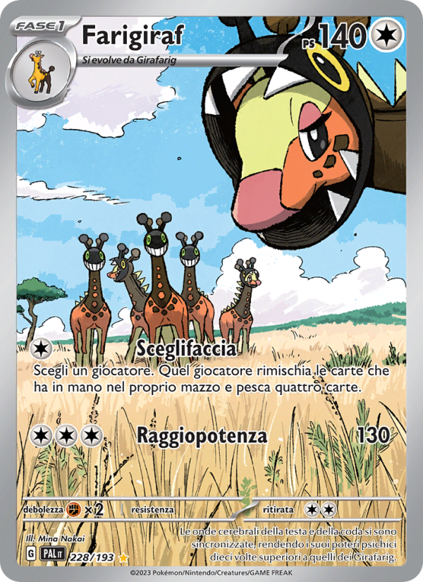 Farigiraf 228/279 — Evoluzioni a Paldea (Italian Pokémon TCG card)