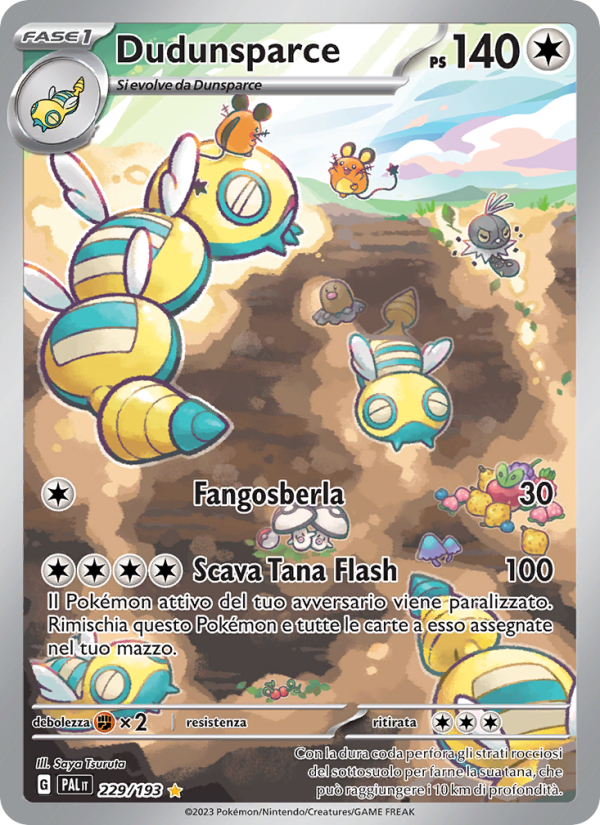 Dudunsparce 229/279 — Evoluzioni a Paldea (Italian Pokémon TCG card)