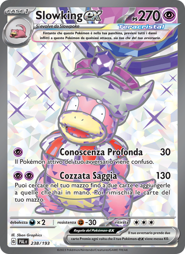 Slowking-ex 238/279 — Evoluzioni a Paldea (Italian Pokémon TCG card)