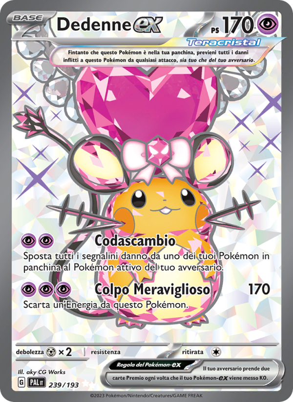 Dedenne-ex 239/279 — Evoluzioni a Paldea (Italian Pokémon TCG card)