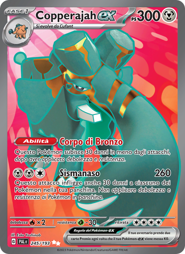 Copperajah-ex 245/279 — Evoluzioni a Paldea (Italian Pokémon TCG card)
