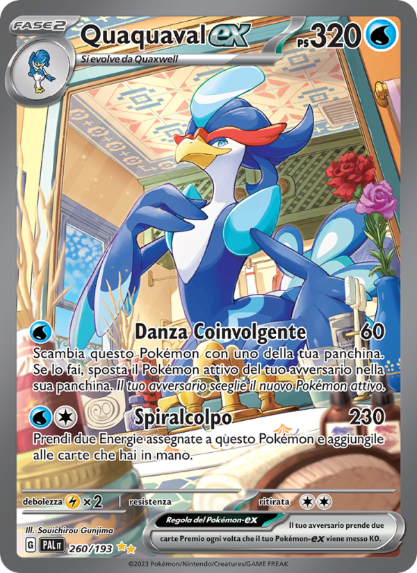 Quaquaval-ex 260/279 — Evoluzioni a Paldea (Italian Pokémon TCG card)