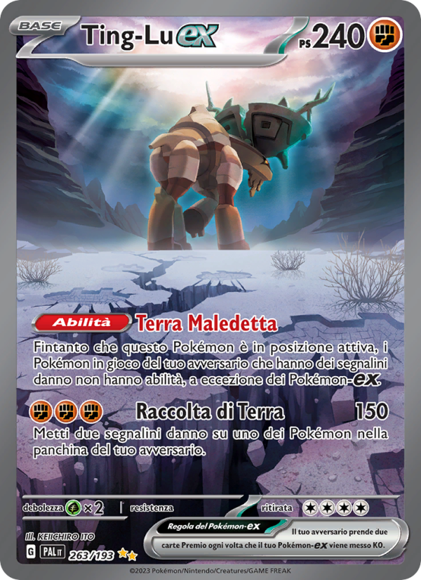Ting-Lu-ex 263/279 — Evoluzioni a Paldea (Italian Pokémon TCG card)