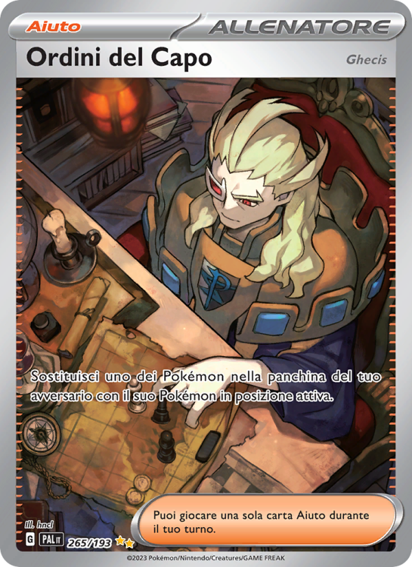 Ordini del Capo 265/279 — Evoluzioni a Paldea (Italian Pokémon TCG card)