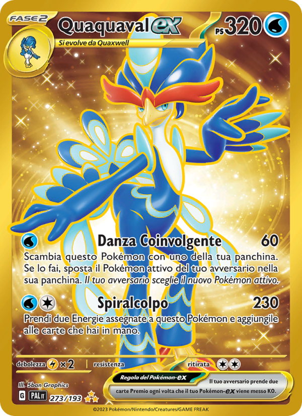 Quaquaval-ex 273/279 — Evoluzioni a Paldea (Italian Pokémon TCG card)