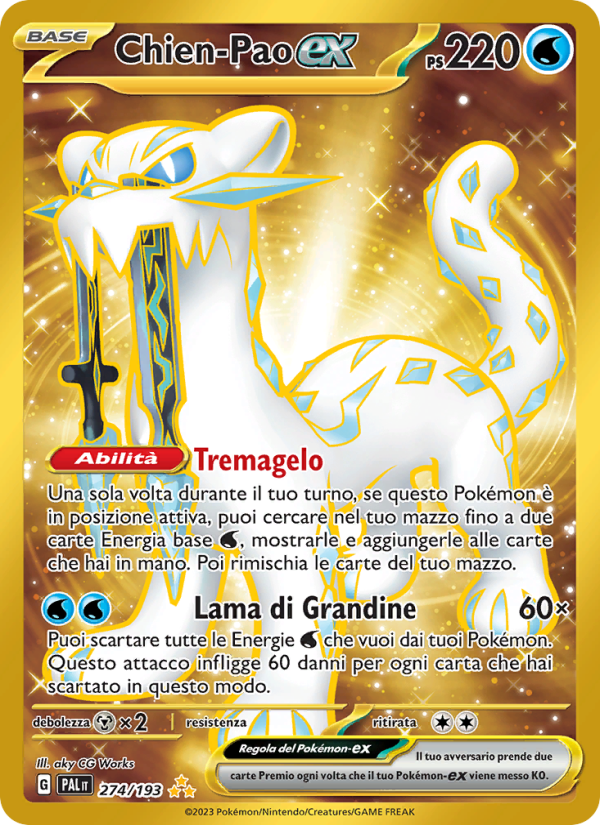 Chien-Pao-ex 274/279 — Evoluzioni a Paldea (Italian Pokémon TCG card)