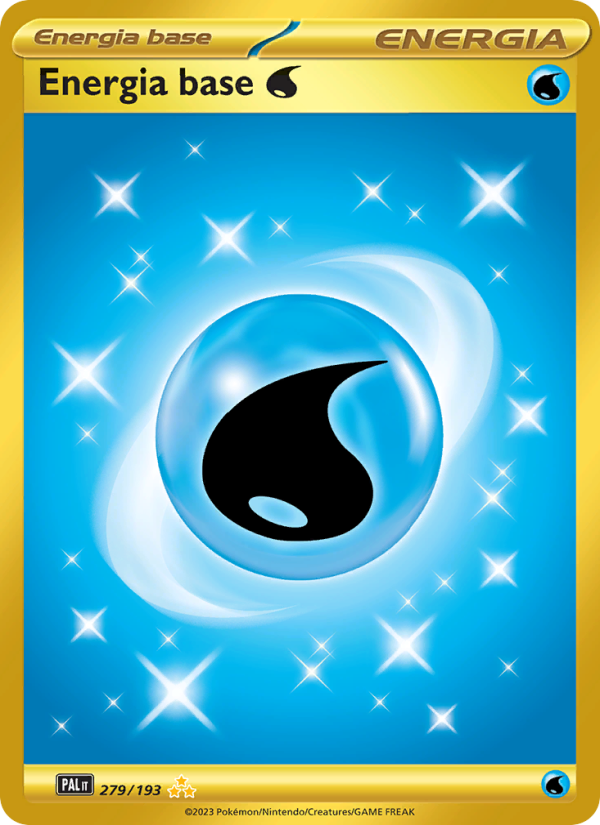 Energia base Water 279/279 — Evoluzioni a Paldea (Italian Pokémon TCG card)
