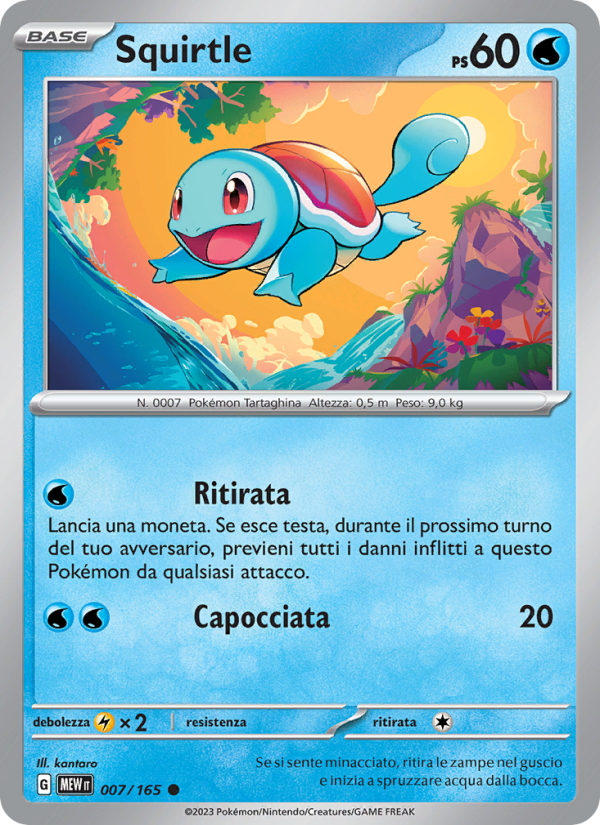 Squirtle 007/207 — 151 (Italian Pokémon TCG card)