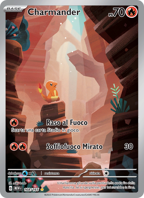 Charmander 168/207 — 151 (Italian Pokémon TCG card)