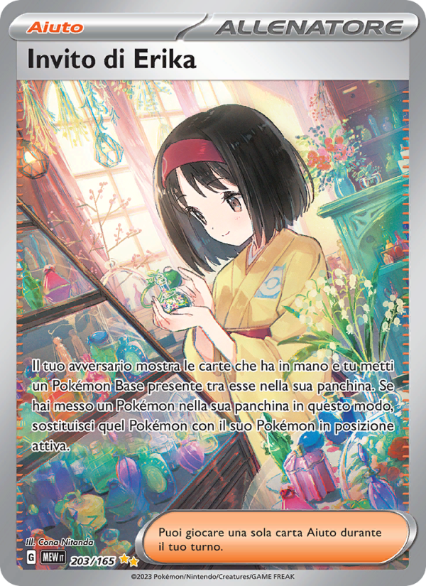 Invito di Erika 203/207 — 151 (Italian Pokémon TCG card)