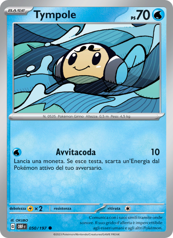 Tympole 050/230 — Ossidiana Infuocata (Italian Pokémon TCG card)