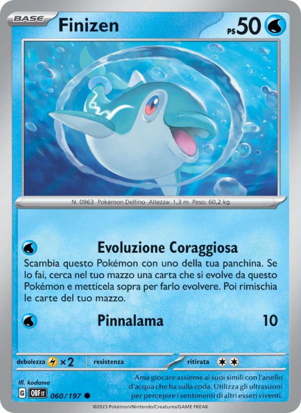 Finizen 060/230 — Ossidiana Infuocata (Italian Pokémon TCG card)