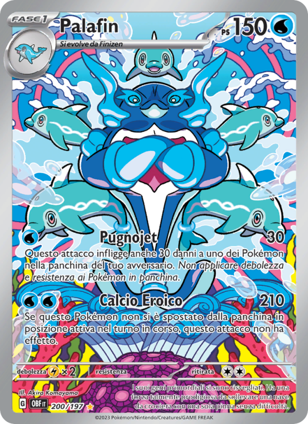 Palafin 200/230 — Ossidiana Infuocata (Italian Pokémon TCG card)
