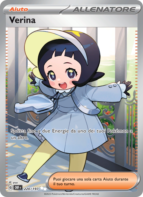 Verina 220/230 — Ossidiana Infuocata (Italian Pokémon TCG card)