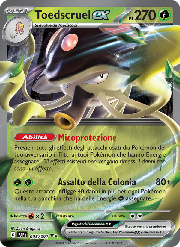 Toedscruel-ex 005/245 — Destino di Paldea (Italian Pokémon TCG card)
