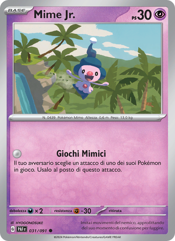 Mime Jr. 031/245 — Destino di Paldea (Italian Pokémon TCG card)