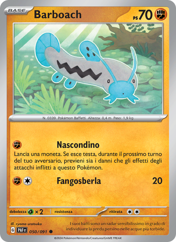Barboach 050/245 — Destino di Paldea (Italian Pokémon TCG card)
