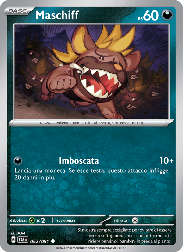 Maschiff 062/245 — Destino di Paldea (Italian Pokémon TCG card)
