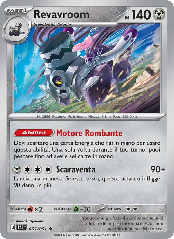 Revavroom 065/245 — Destino di Paldea (Italian Pokémon TCG card)