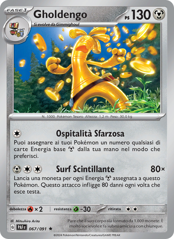 Gholdengo 067/245 — Destino di Paldea (Italian Pokémon TCG card)