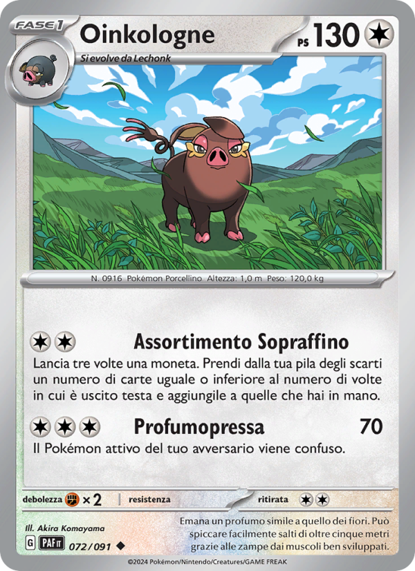 Oinkologne 072/245 — Destino di Paldea (Italian Pokémon TCG card)