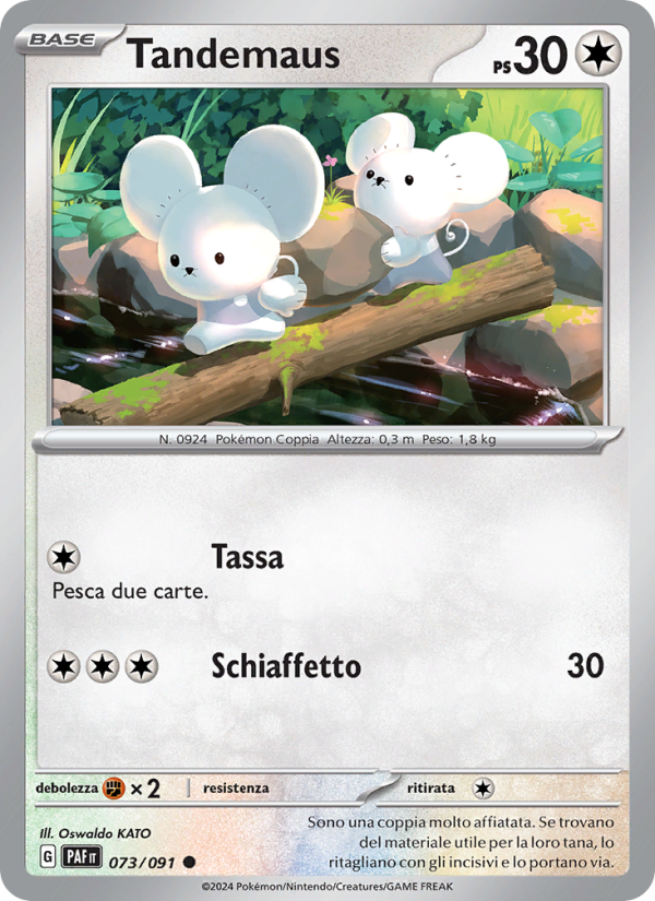 Tandemaus 073/245 — Destino di Paldea (Italian Pokémon TCG card)