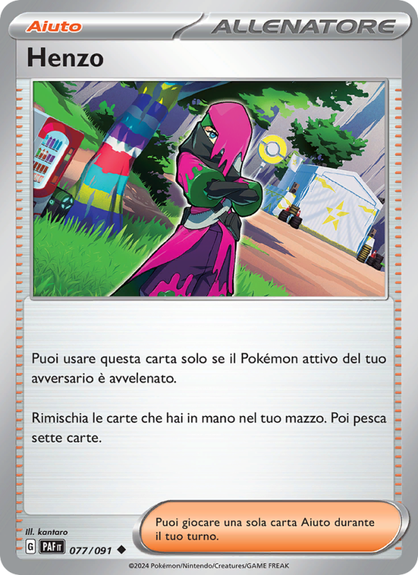 Henzo 077/245 — Destino di Paldea (Italian Pokémon TCG card)