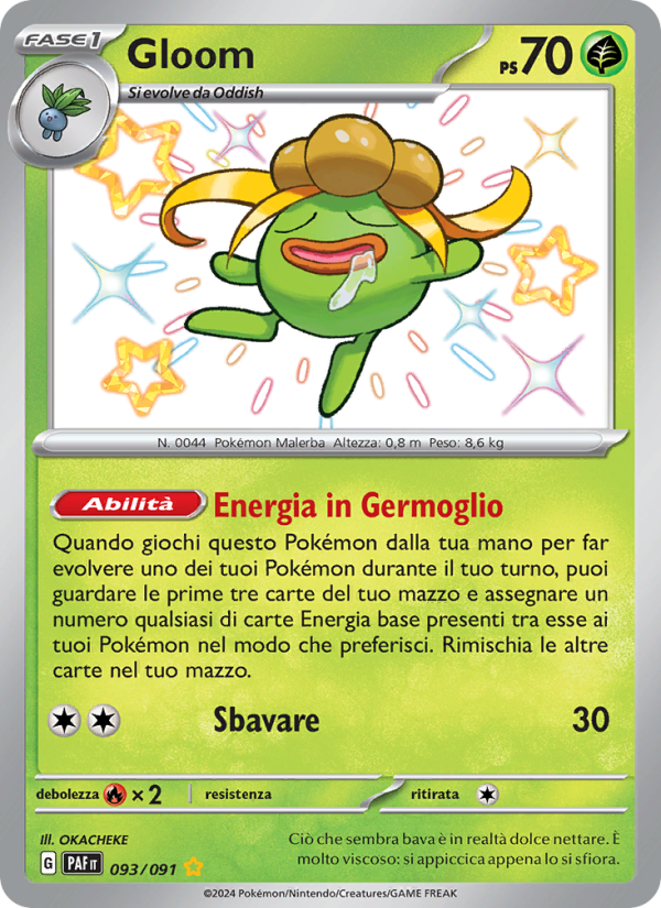 Gloom 093/245 — Destino di Paldea (Italian Pokémon TCG card)