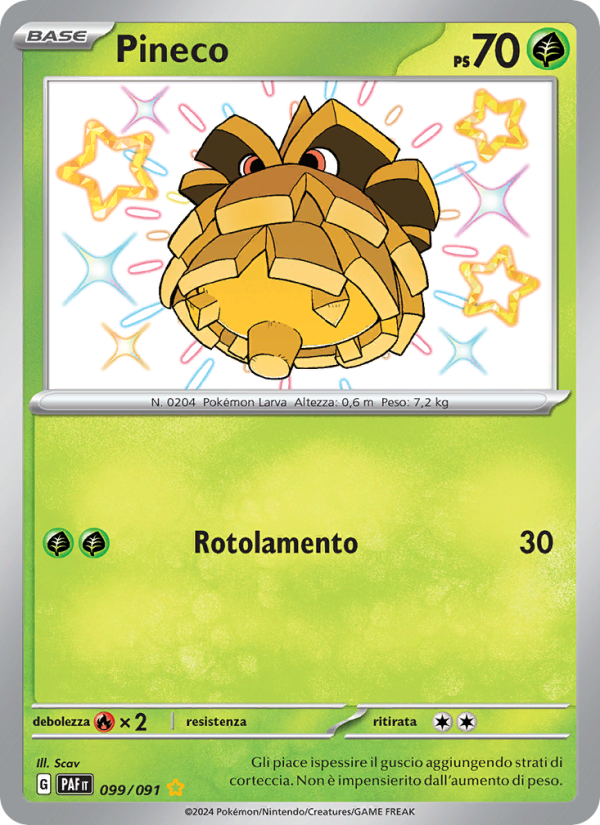 Pineco 099/245 — Destino di Paldea (Italian Pokémon TCG card)