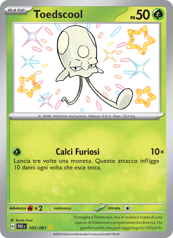 Toedscool 105/245 — Destino di Paldea (Italian Pokémon TCG card)