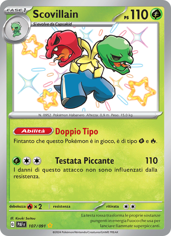 Scovillain 107/245 — Destino di Paldea (Italian Pokémon TCG card)