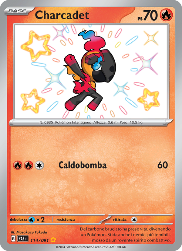 Charcadet 114/245 — Destino di Paldea (Italian Pokémon TCG card)