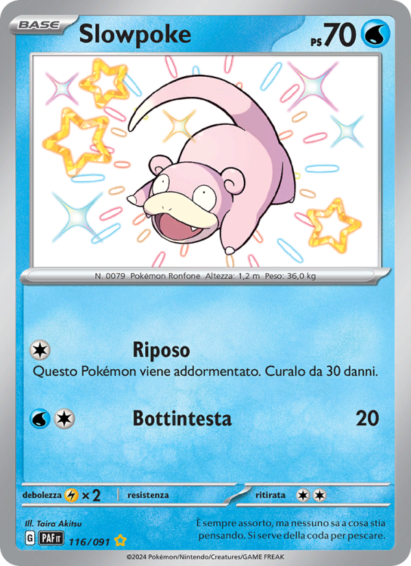 Slowpoke 116/245 — Destino di Paldea (Italian Pokémon TCG card)