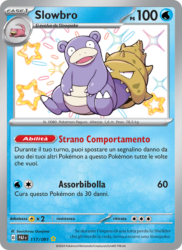 Slowbro 117/245 — Destino di Paldea (Italian Pokémon TCG card)