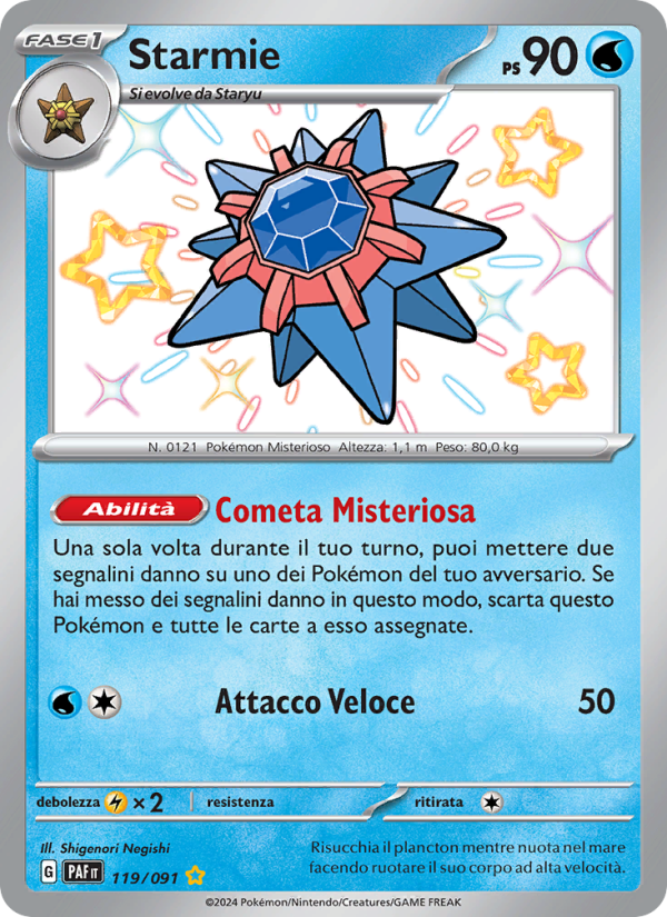 Starmie 119/245 — Destino di Paldea (Italian Pokémon TCG card)