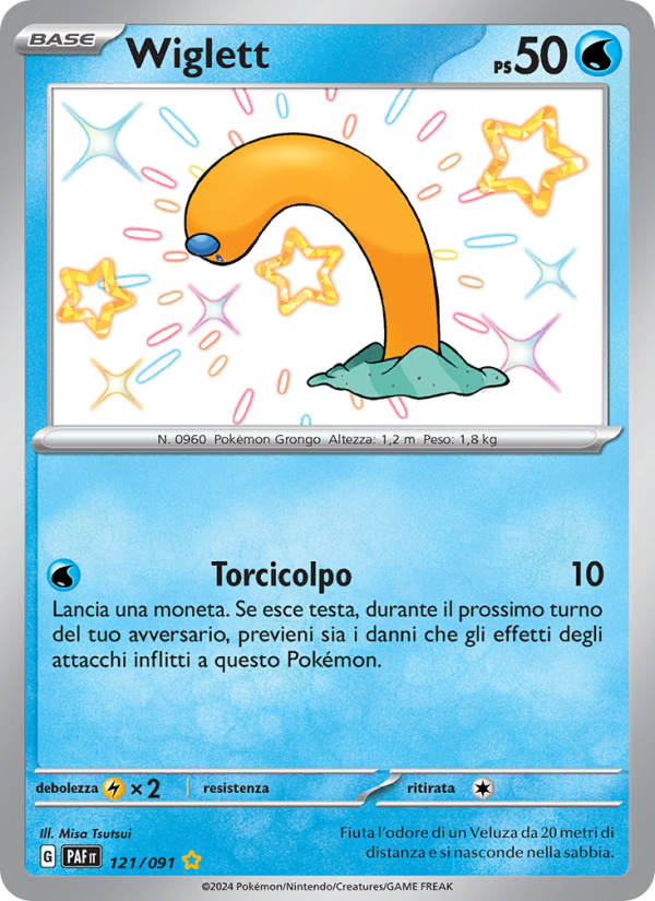 Wiglett 121/245 — Destino di Paldea (Italian Pokémon TCG card)