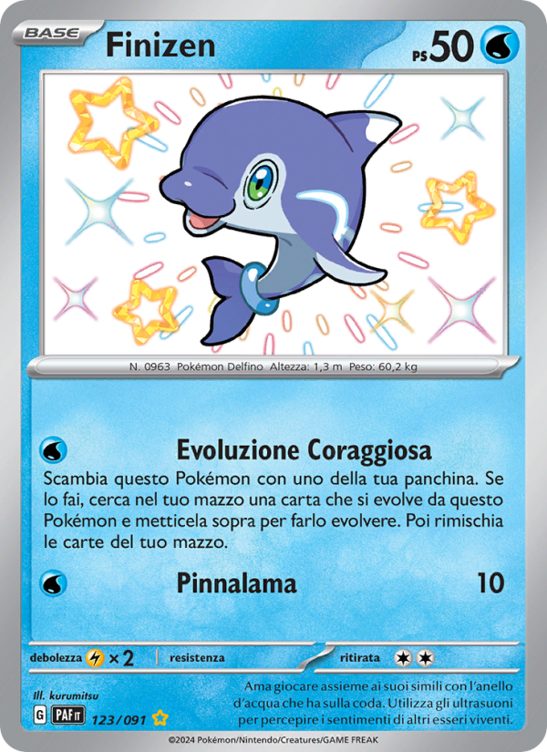 Finizen 123/245 — Destino di Paldea (Italian Pokémon TCG card)