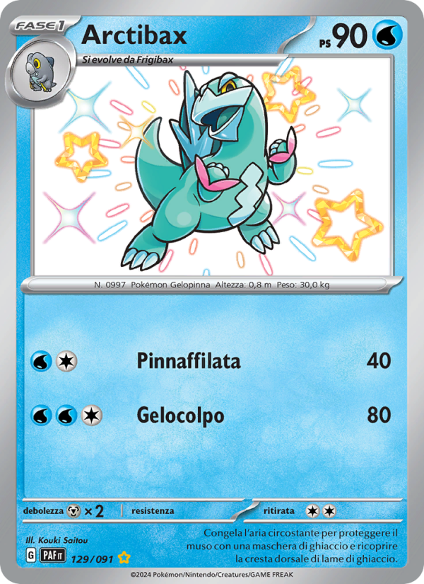 Arctibax 129/245 — Destino di Paldea (Italian Pokémon TCG card)