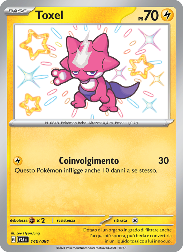 Toxel 140/245 — Destino di Paldea (Italian Pokémon TCG card)