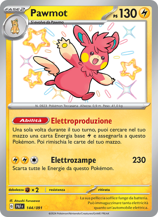 Pawmot 144/245 — Destino di Paldea (Italian Pokémon TCG card)