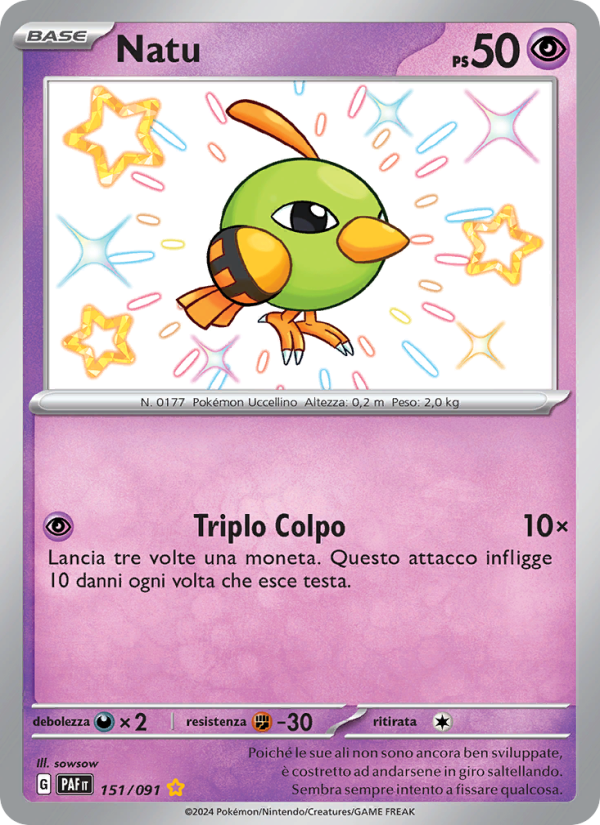 Natu 151/245 — Destino di Paldea (Italian Pokémon TCG card)