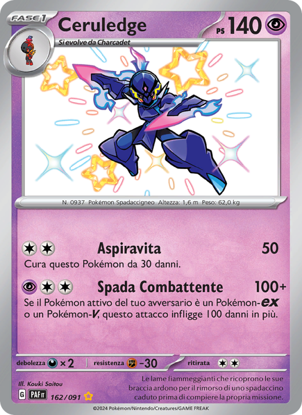 Ceruledge 162/245 — Destino di Paldea (Italian Pokémon TCG card)