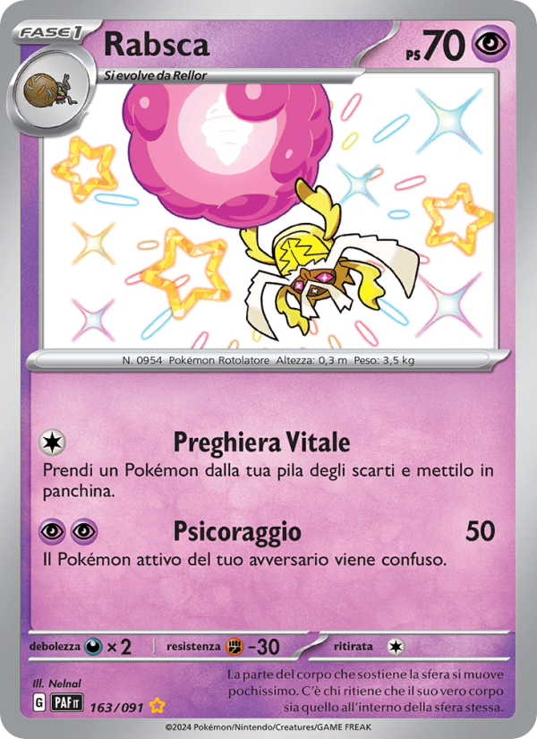 Rabsca 163/245 — Destino di Paldea (Italian Pokémon TCG card)