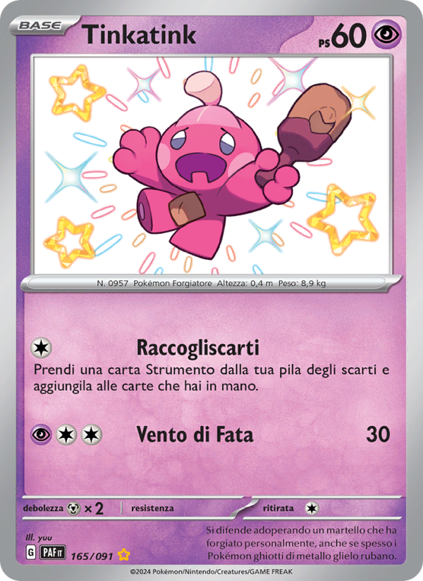 Tinkatink 165/245 — Destino di Paldea (Italian Pokémon TCG card)