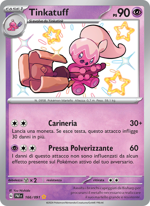 Tinkatuff 166/245 — Destino di Paldea (Italian Pokémon TCG card)
