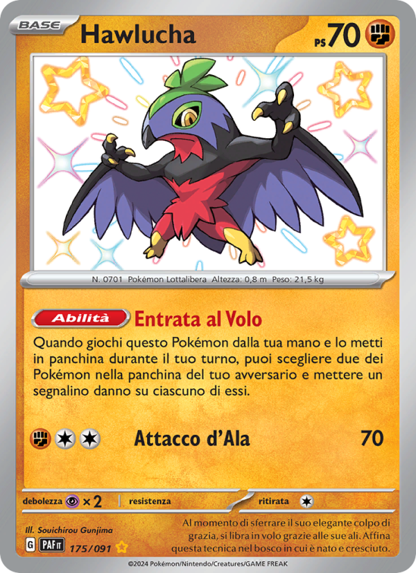 Hawlucha 175/245 — Destino di Paldea (Italian Pokémon TCG card)