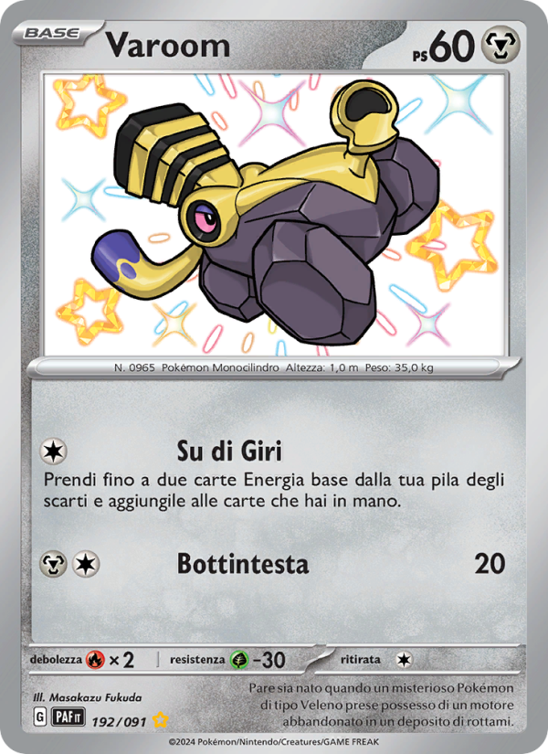 Varoom 192/245 — Destino di Paldea (Italian Pokémon TCG card)