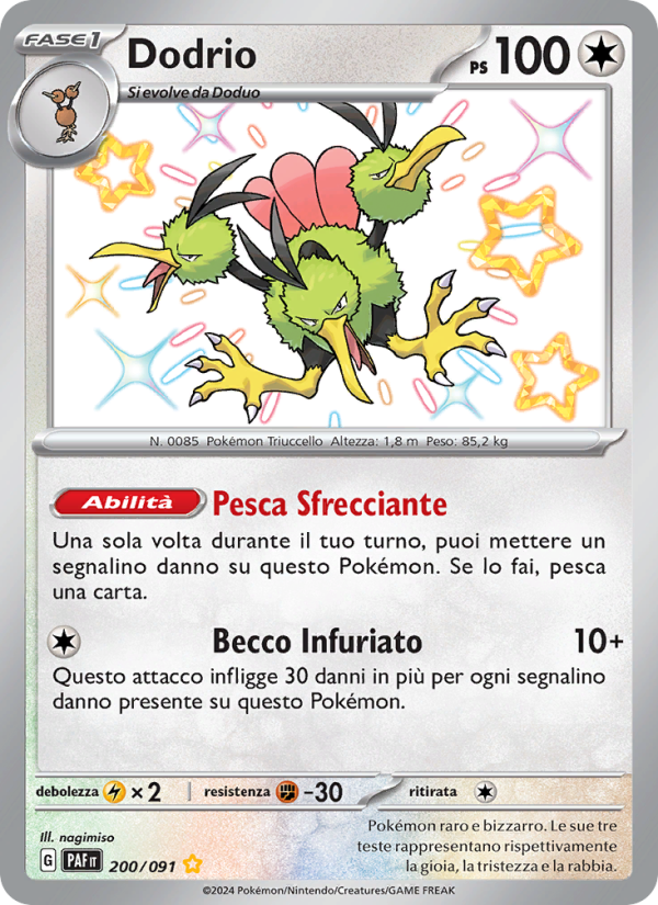 Dodrio 200/245 — Destino di Paldea (Italian Pokémon TCG card)