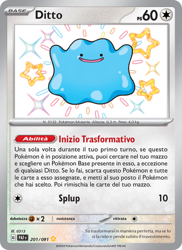 Ditto 201/245 — Destino di Paldea (Italian Pokémon TCG card)