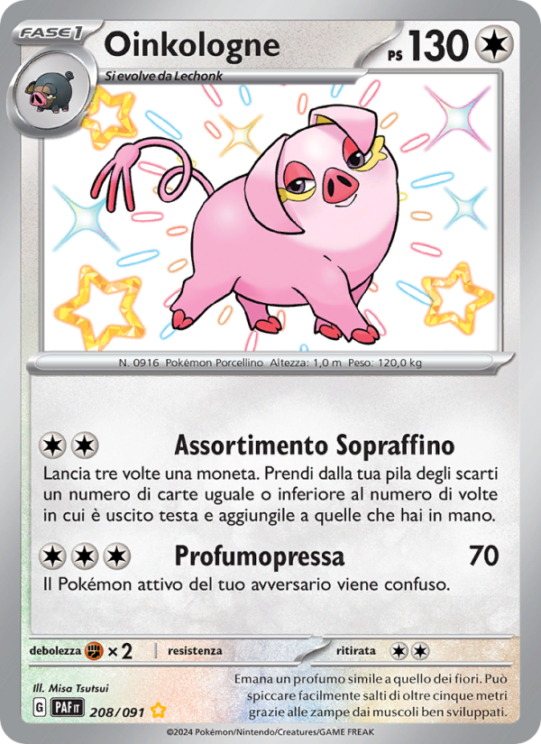 Oinkologne 208/245 — Destino di Paldea (Italian Pokémon TCG card)